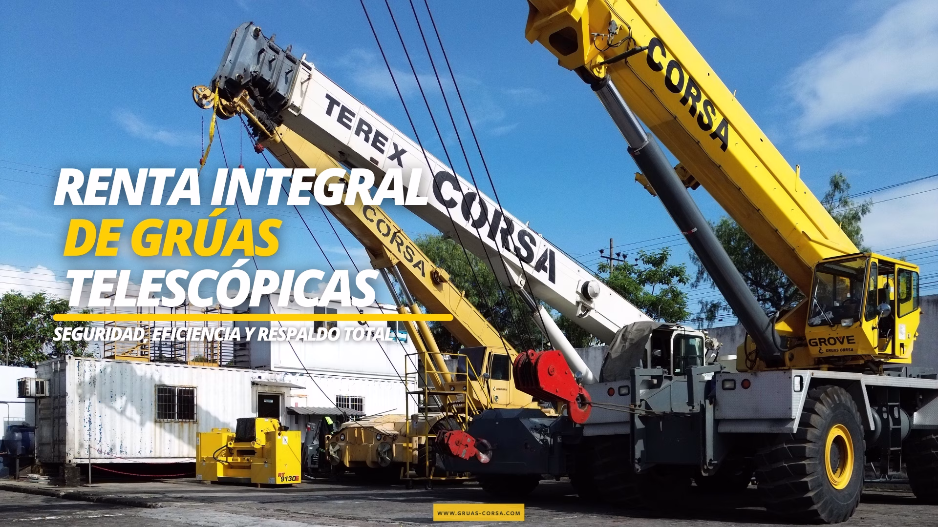 Renta de grúas telescópicas