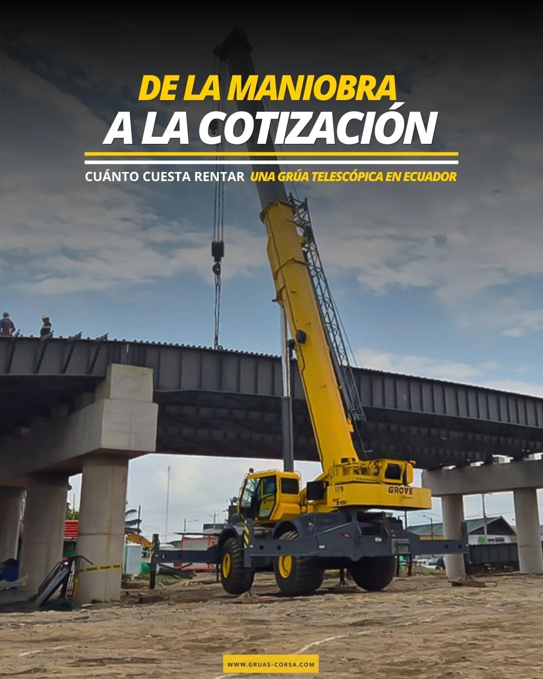 costo renta grúa telescópica Ecuador